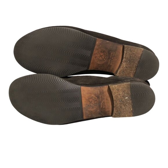 Vince Camuto Collection Womens Flats Loafers Skull Rhinestones Suede Brown 37 6 - Picture 6 of 8